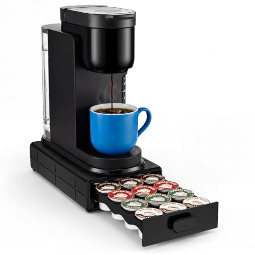 Coffee Pod Organizer Drawer - Holds 18 Pods, Under Machine Storage