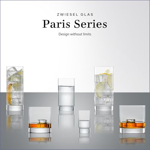 Paris Long Drink Glasses, 16.5 oz Tritan Crystal Highball Set of 6