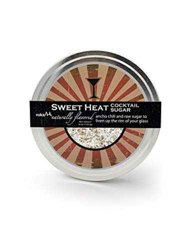 Rokz Sweet Heat Cocktail Sugar Rimmerz - 4 Ounce Pack for Glass Rim Decoration