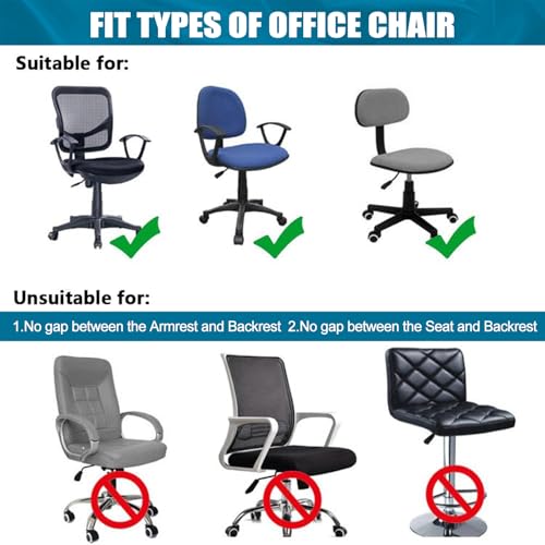 Stretch Printed Office Chair Cover - Soft, Washable & Non-Slip