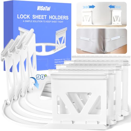 Heavy Duty Bed Sheet Holders – 4PCS Non-Slip Corner Grippers