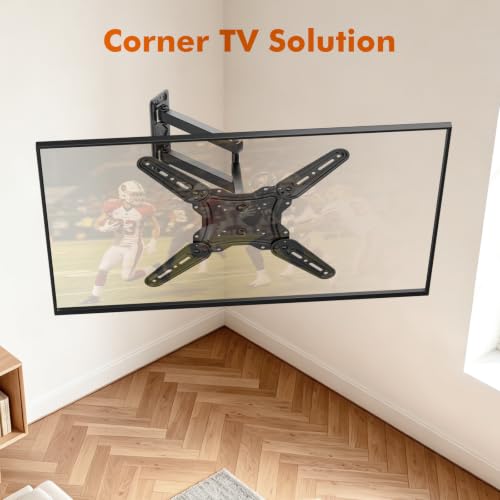 Full Motion TV Wall Mount for 26-65 Inch Screens, Articulating Swivel Bracket