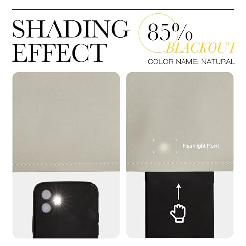 Blackout Curtains for Nursery, 34" x 48", Set of 2 Panels