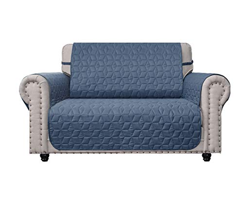 Water-Resistant Quilted Loveseat Cover for Pets and Kids - 54''