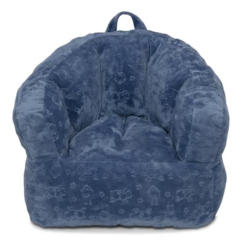 Plush Barrel Toddler Chair - Soft Foam Kids Seat for Reading and Playroom