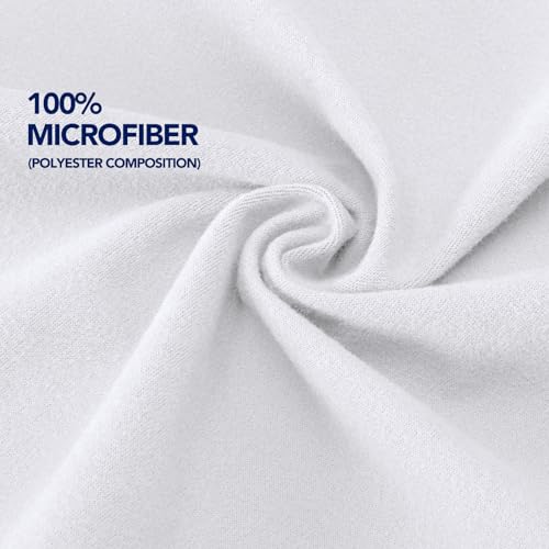 Stretchy Queen Box Spring Cover - Elastic Fitted 4-Side Wrap, White