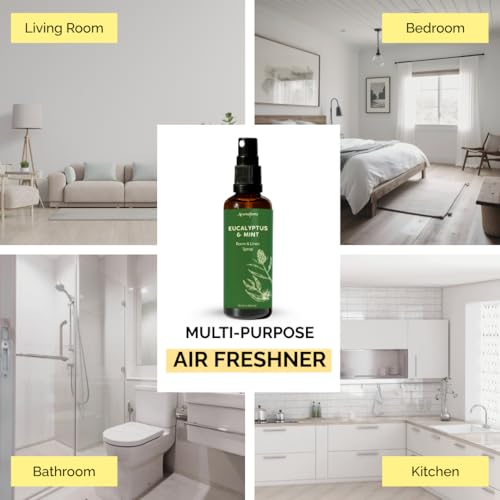 Eucalyptus and Mint Room and Linen Spray 100ml Natural Aromatherapy Mist
