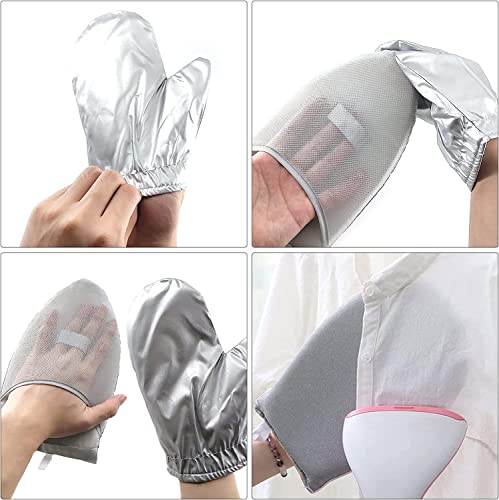 2 PCS Garment Steamer Ironing Gloves - Heat Resistant & Waterproof Mitts