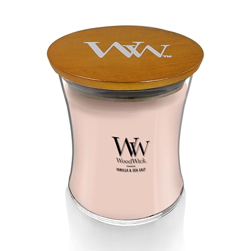 Medium Hourglass Candle with Crackling Wick - Vanilla & Sea Salt, 9.7 oz