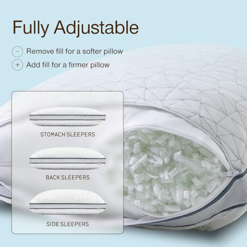 Coop Home Goods Eden Queen Adjustable Cooling Gel Memory Foam Pillow