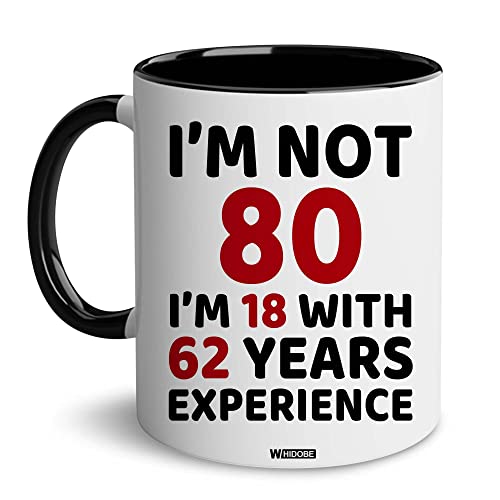 80th Birthday Mug for Men Women - 80th Variation - Gift for Grandma Grandpa Mom Dad