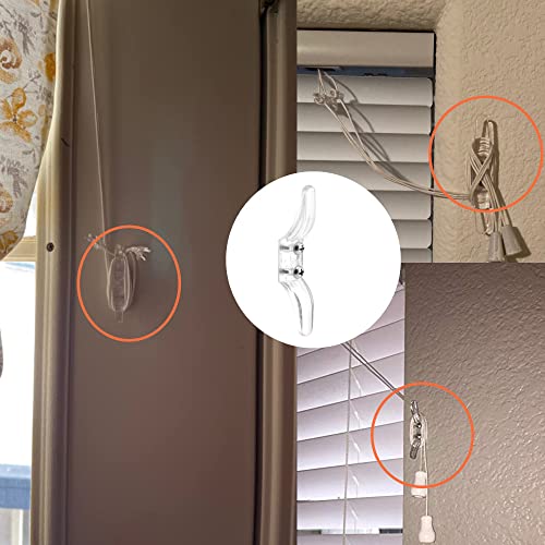 4pcs Clear Blind Cord Safety Cleats with Screws for Window Blinds