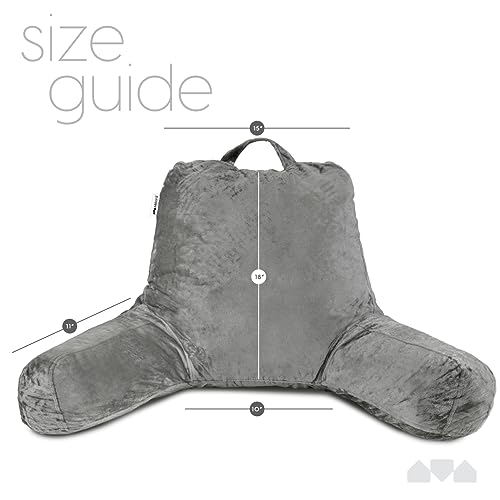 Shredded Memory Foam Reading Pillow with Arms - Adjustable Backrest Support