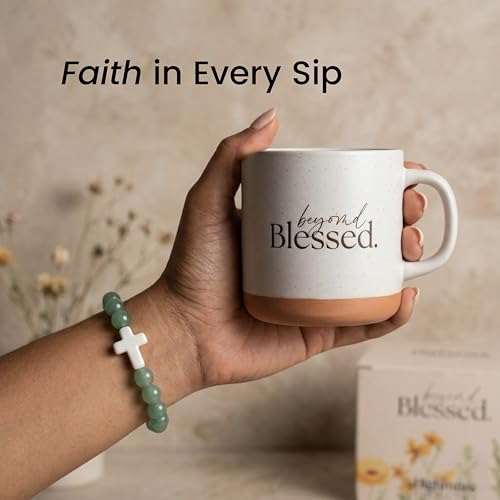 Christian Gift Basket for Women, Faith Gift Set with Mug & Bible Affirmations