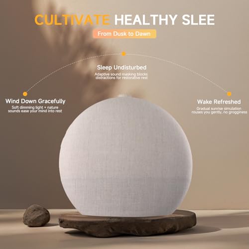 Sunrise Alarm Clock White Noise Machine with Bluetooth Speaker - Khaki