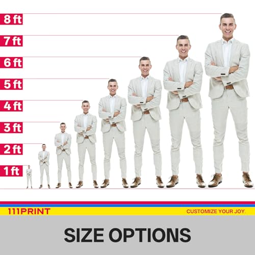 Custom Life-Size Cardboard Cutout, Personalized Photo Standee for Events