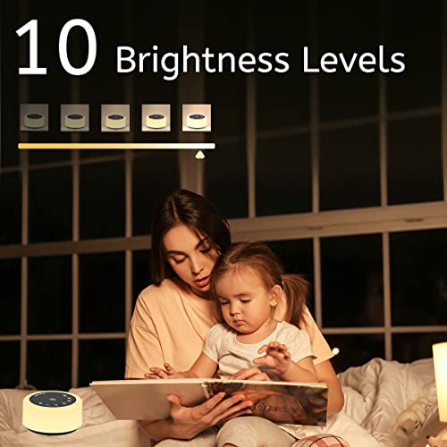 White Noise Sleep Sound Machine with 30 Soothing Sounds & 12 Color Night Light