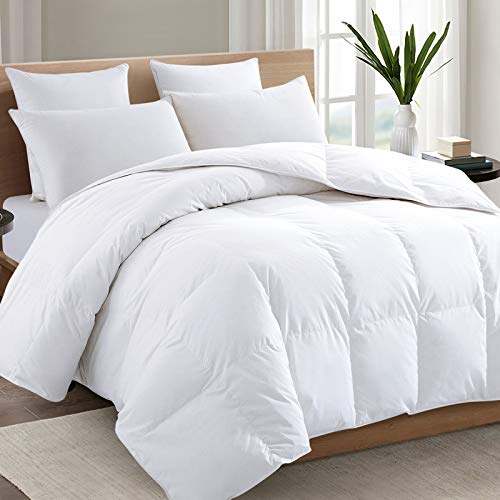 White Queen Comforter - All-Season Down Alternative Duvet Insert (90x90")