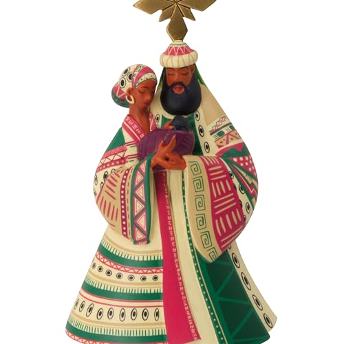 Hallmark Mahogany Nativity Christmas Ornament - Religious Holiday Decor