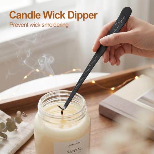 4-in-1 Stainless Steel Candle Care Kit with Storage Tray