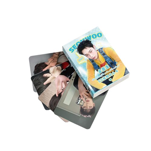 50-Piece Laser Photocards Set - Collectible Lomo Cards for Fans