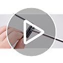 Adjustable Over the Door Wreath Hanger 4-Pack - Fits 1.5-3.78 Inch Doors