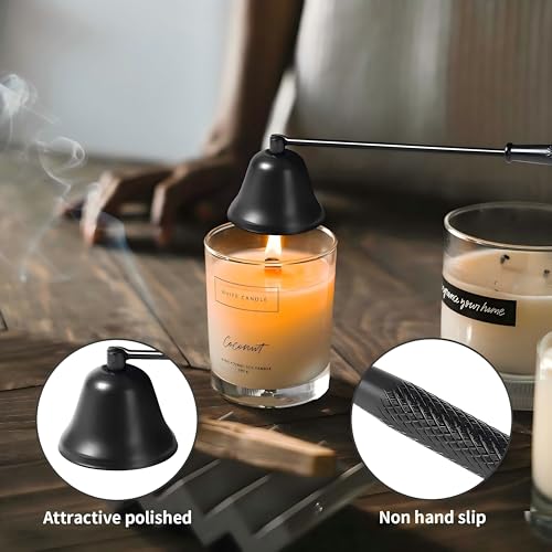 2-Piece Candle Snuffer Set with Long Handle for Safe Use