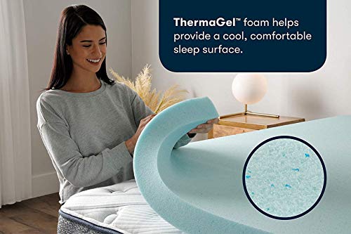 3-Inch Cooling Gel Memory Foam Mattress Topper - Twin XL Dorm Size