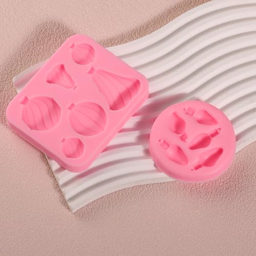 ICNYEKl 3D Christmas Bell Cake Decorating Fondant Mold I-181 for Cupcake Toppers