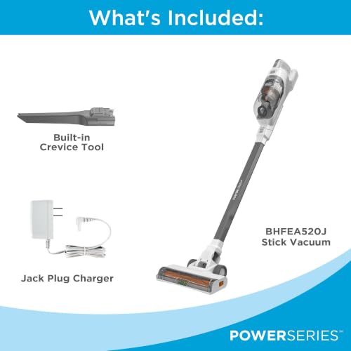 BLACK+DECKER POWERSERIES+ 20V MAX Cordless Stick Vacuum Cleaner with LED Lights