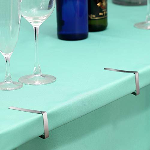 Stainless Steel Tablecloth Clips (12 Pack) - Heavy Duty Picnic Table Clamps