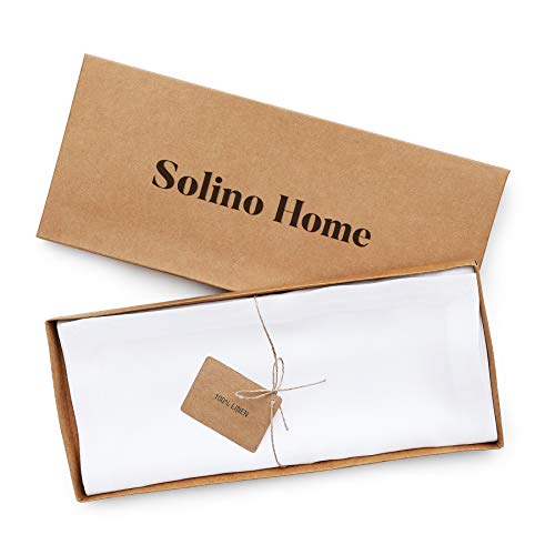 Solino Home White Linen Table Runner 14 x 144 Inches - 01 Variation
