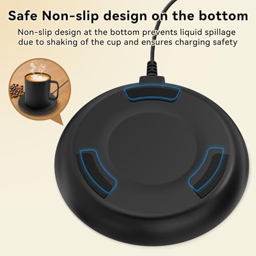 Cisain Black Charging Coaster for Smart Mug 2 & 1 with Temperature Control – Replacement Power Cord