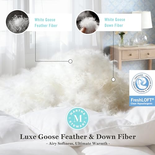 Martha Stewart Goose Feather & Down Fiber Comforter - King Size All Season