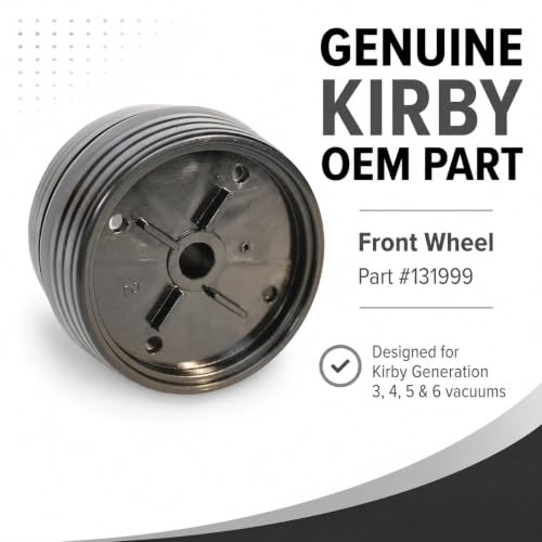 Replacement Front Wheel for Upright Vacuum Cleaners (Black)