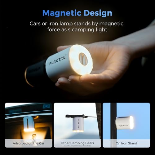 Portable Air Pump with Camping Lantern - Rechargeable Mini Pump
