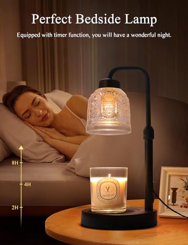 Dimmable Candle Warmer Lamp with Timer & Adjustable Brightness