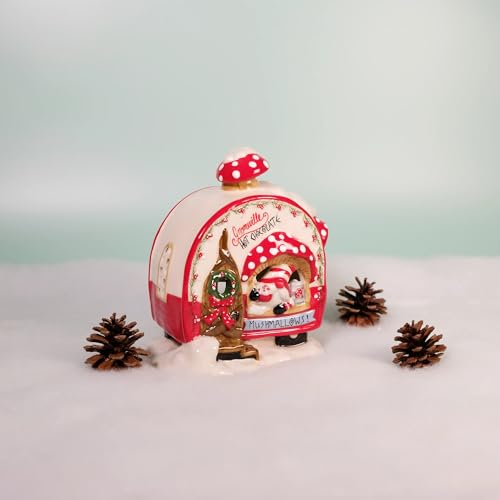 Blue Sky Clayworks Gnomeville Hot Chocolate Tealight Holder - 6.25-inch Decor