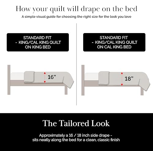 Southshore Fine Living Oversized King Quilt Set - White Coverlet & Shams