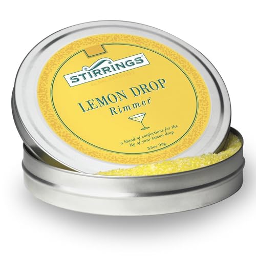 ChromaCast Stirrings Lemon Drop Cocktail Rimmer 3.5oz Pack of 1 - Easy Glass Rimming Sugar & Salt Blend
