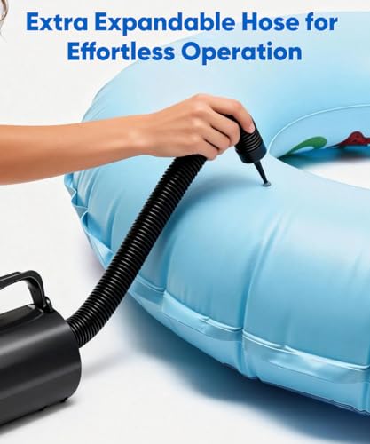 Electric Air Pump with Hose for Inflatables - 320W Inflator & Deflator