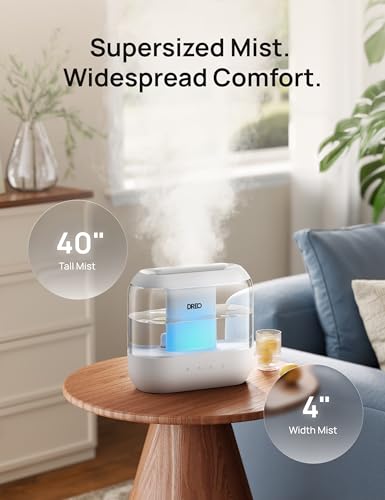 4L Cool Mist Humidifier for Bedroom with 36H Runtime and Nightlight