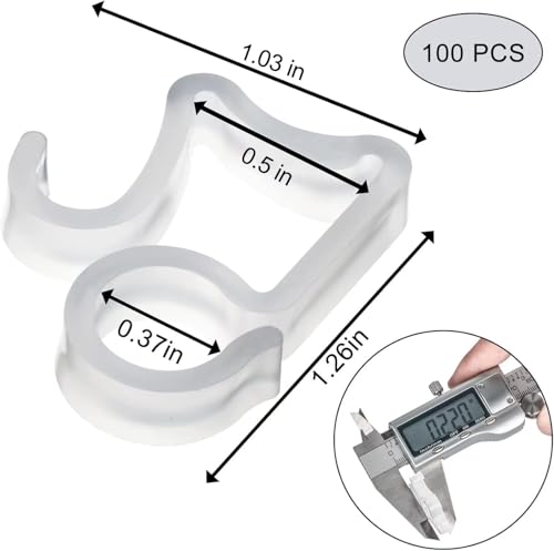100-Pack Outdoor Light Clips for Gutters and Roof String Lights