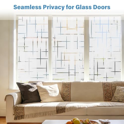 Frosted Window Privacy Film - 17.5" x 78.7" Static Cling