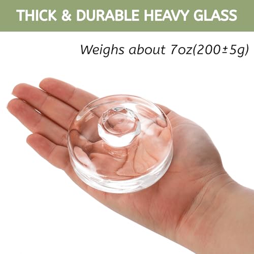 Glass Fermentation Weights 9-Pack with Easy Grip Handles for Wide Mouth Jars