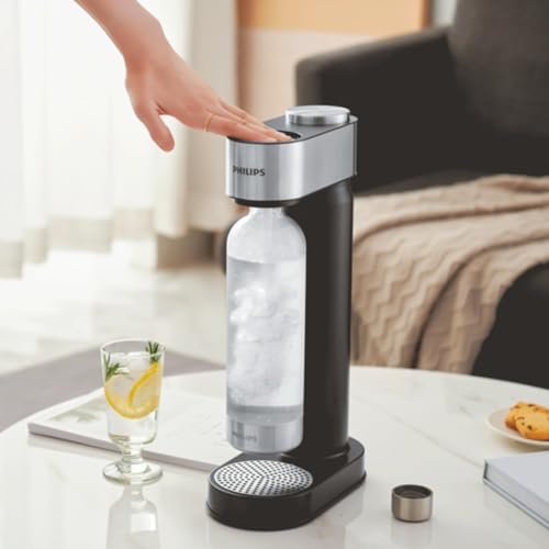 1L Carbonating Water Bottles - 2 Pack, BPA-Free Sparkling Soda Maker Bottles