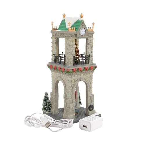 Light-Up Christmas Village Nutcracker Sentry Building, 10-Inch Porcelain Decor
