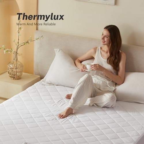 King Size Electric Mattress Pad with Dual Control & 10 Heat Settings