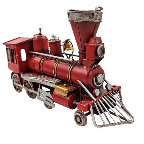 10-Inch Metal Classic Locomotive Model Train Christmas Table Decor