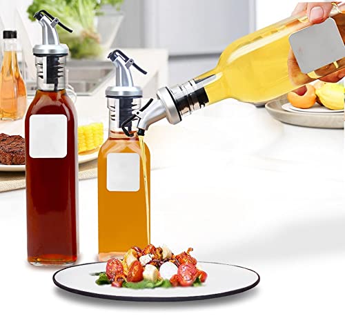 Set of 10 Oil & Vinegar Dispenser Spouts - Leakproof Nozzle for Kitchen & Bar